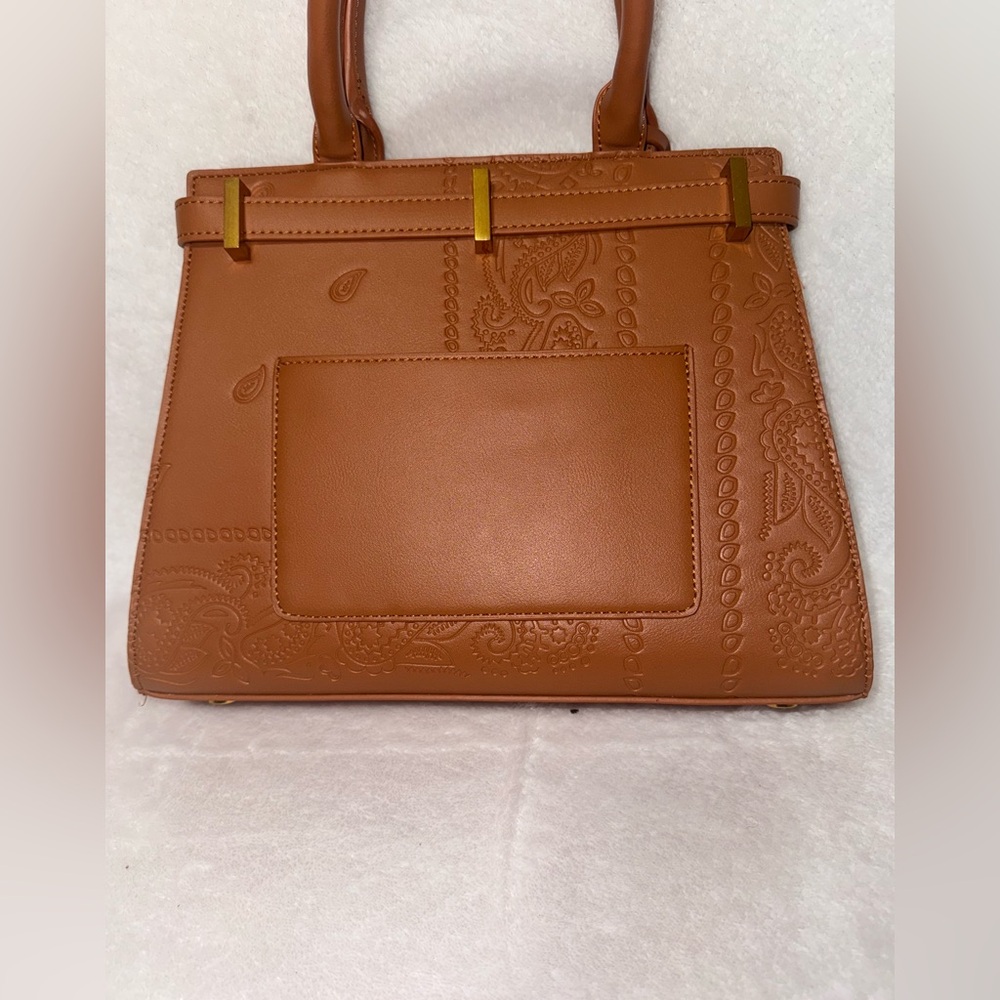 NDG Paris Paisley Brown Medium Bag - Picture 3 of 8
